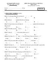 Đề kiểm tra Giải tích 12 chương 1 năm 2018 – 2019 trường THPT Lại Sơn – Kiên Giang (bản Word)